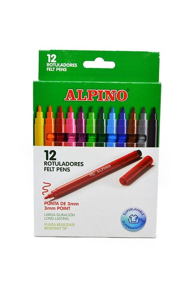 Alpıno Alpino 12 Color Felted Paint Felted Pen