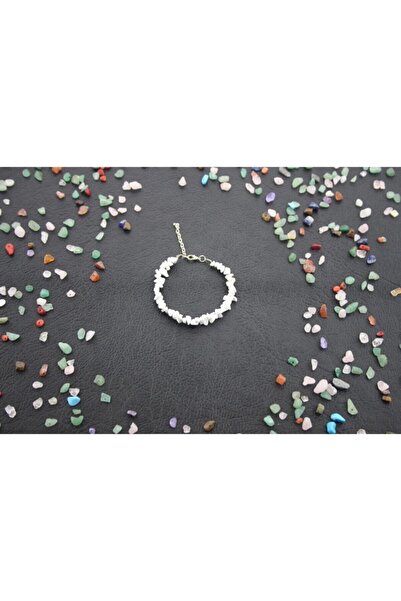 Armis Howlite Natural Cracked Stone Necklace Bracelet [set]