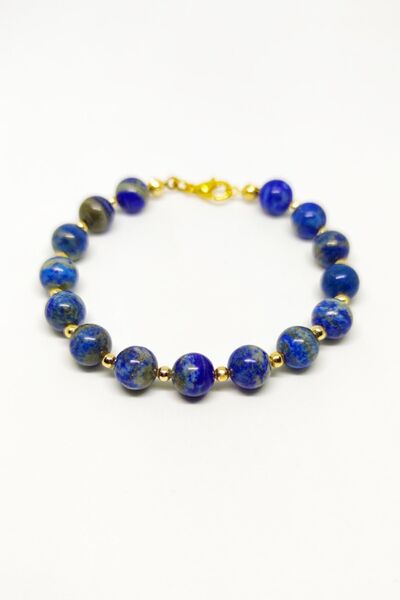 Armis Doğal Lapis Lazuli Taşlı Tasarım Bileklik (depresyon Taşı)