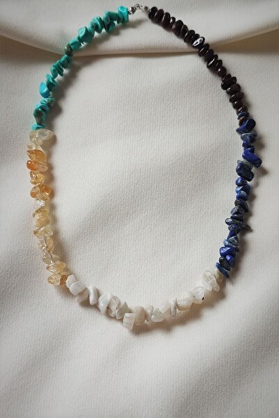 badeaccessories Sertifikalı Akrep Burcu Doğaltaş Kolye (turkuaz,sitrin, Ay Taşı, Sodalit, Lal )