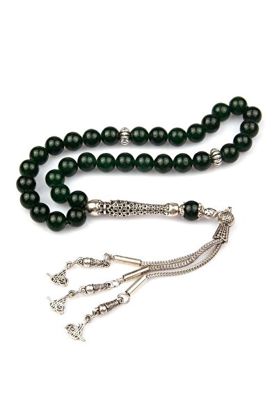 Asya Gems Χάντρες προσευχής από φυσική πέτρα νεφρίτη Ταϊβάν, κομμένες σε σχήμ...