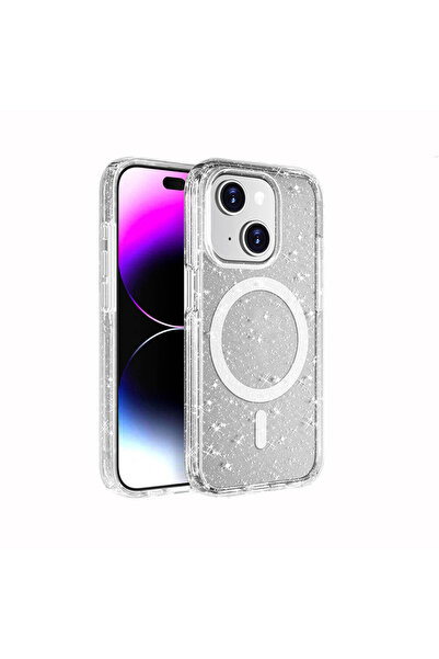 Rivor Apple iPhone 15 Plus Kılıf Kamera Çıkıntılı Magsafe Şarj Özellikli Parl...