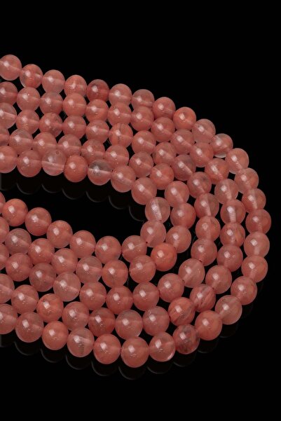 grs oyuncak Doğaltaş Gül Kuvars 8mm Dizitaş 1 Adet