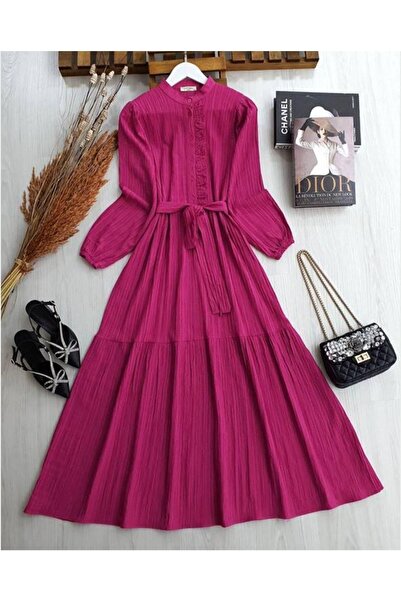 TCN فستان مكشكش بأزرار - 2231