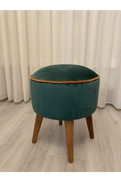 Kargolagelsin Ahşap Ayaklı Puf Koltuk Yeşil