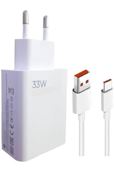 Genel Markalar USB Şarj Cihazı 33W Tip C Şarj Kablosu ile 1M Xiaomi 13 ile uy...