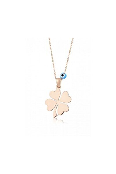 Hülya Gümüş Erdek 925 Ayar Gümüş Yonca Şans Kolyesi