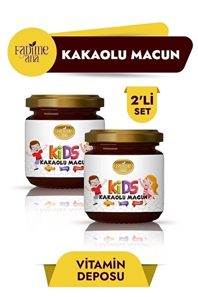 Fadime Ana Kids Çocuklar Icin Pekmez Bal Ve Vitamin Katkılı , Kakaolu Macun 2li