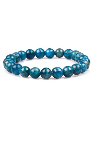 Armis 8 Mm Natural Stone Apatite Stone Bracelet