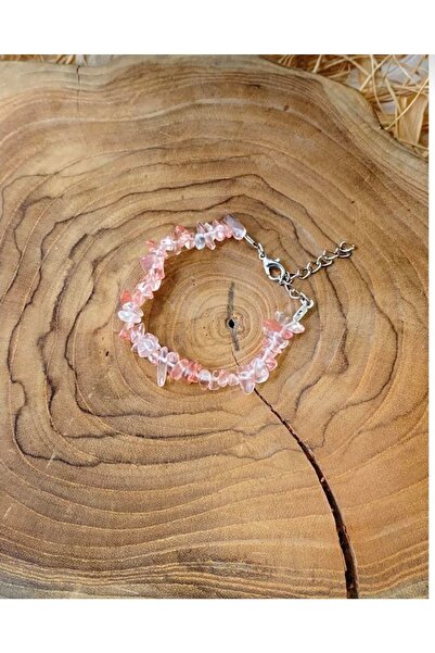 Berce Butik Natural Rose Quartz and Broken Stones Bracelet