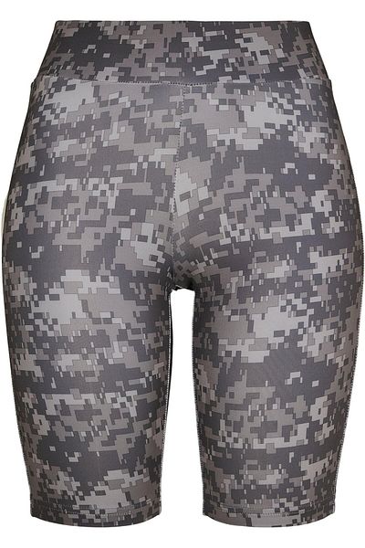 Urban Classics Damen Ladies High Waist Camo Tech Cycle Shorts