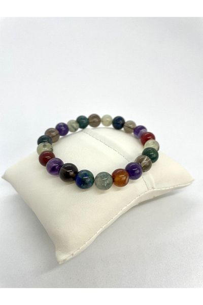 AgateStones Cancer Zodiac Natural Stone Bracelet