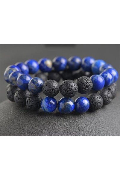 Melek Bozkurt سوار مزدوج من حجر اللازورد والحمم البركانية