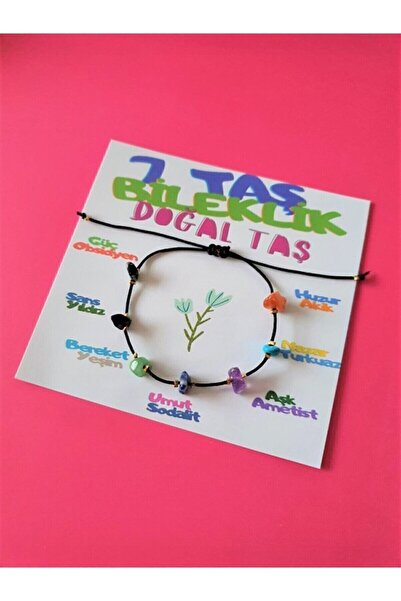 Armis 7 Çakra Taş Bileklik Doğal Taş İp Bileklik