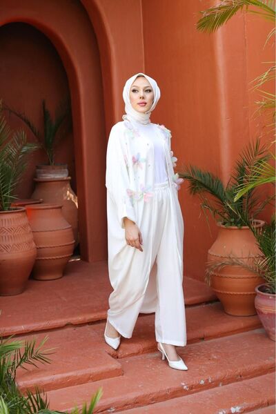 SHİROSA Комплект кімоно з подвійним квітковим візерунком