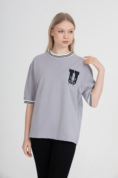 İLKCET MODA Μπλουζάκι USA Oversize Unisex
