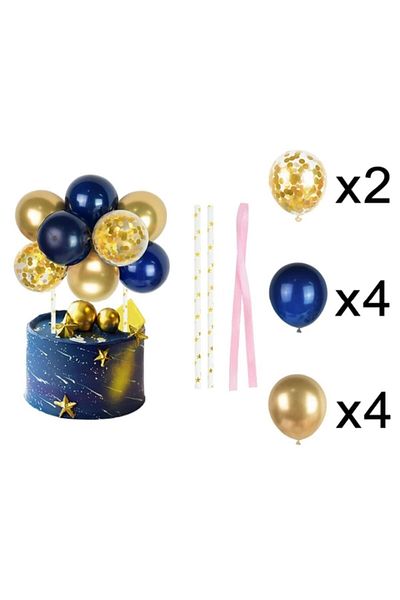 asöy Bright Cake Decoration and Balloon Set
