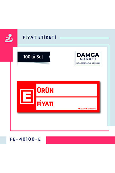 damga market Yazılıp-silinebilir Selefonlu Karton Eczane Raf Fiyat Etiketi 4x...