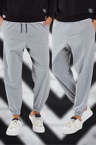 la gizzia Γκρι Oversize Φούτερ Μεγάλο Μέγεθος Γκρι Oversize Φούτερ