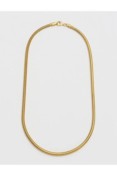 neslyaccessories Paslanmaz Çelik Snake Zincir Kolye (60CM)