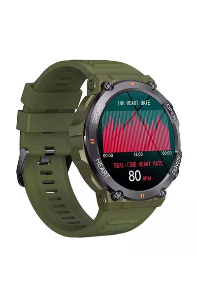 Spovan Atlasx Pro Tansiyon Sesli Görüşme Military Akıllı Saat ( Türkiye Garantili)