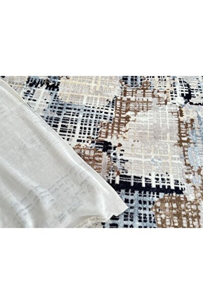 Armada Metre Kesim Halı Örtüsü Lacivert Çizgi Desen.