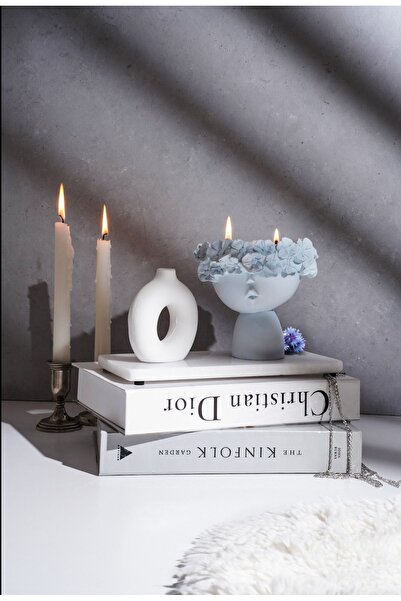 LALEZEN HOME DİDAR KOKULU BÜYÜK BOY MUMLU ÇİFT FİTİLLİ DEKORATİF MUM