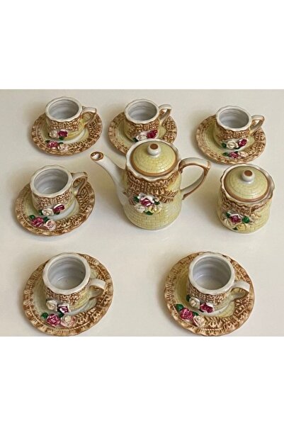 Genel Markalar Mıa new collection özel yapılan El işçiliği 8 li parça Kahve f...