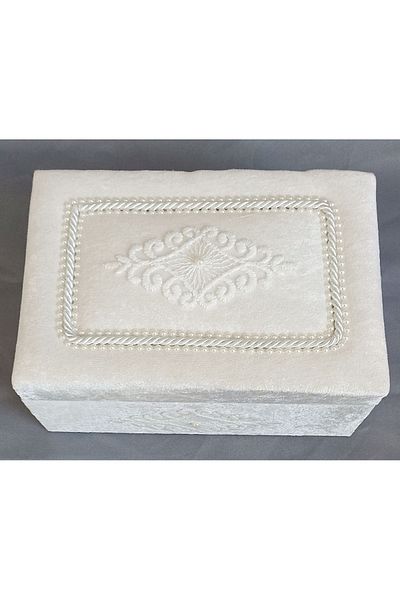 FNT Velvet Covered Makeup Chest Box Gift Package Dowry Box
