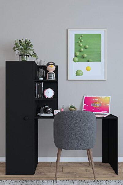 dekoronya Luna Dolaplı Sağa ve Sola Kurulabilir Çalışma Masası