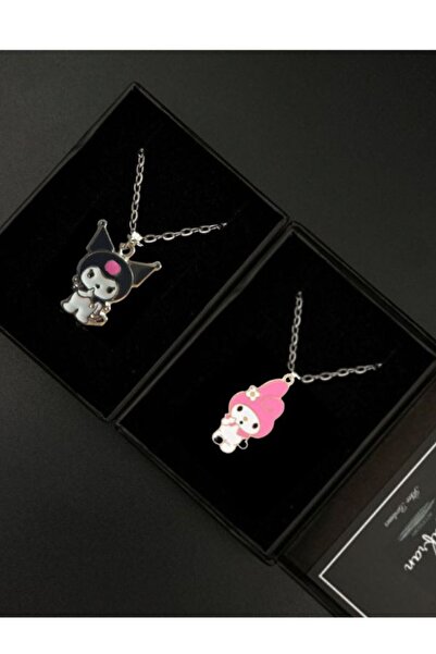 Black Point Kuromi ve My Melodi Kolye seti  2 adet kolye Kuromi - My Melodi K...