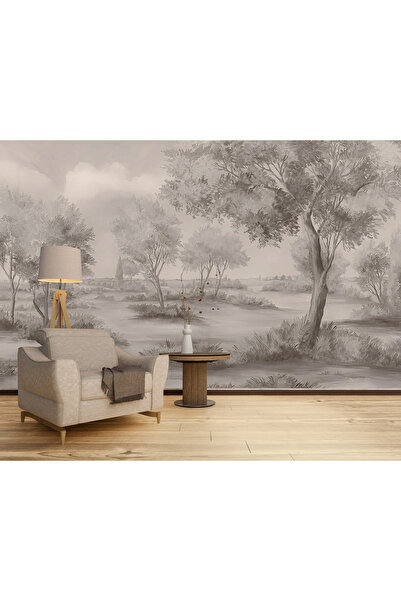 MORDENTE HOME 3 D KAHVERENGİ AĞAÇLI DUVAR KAĞIDI