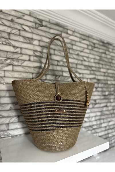 ASL CONCEPT حقيبة كتف من قش الجوت