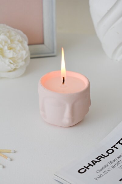 LALEZEN HOME Havelka Beton Mum Tarçın Kokulu