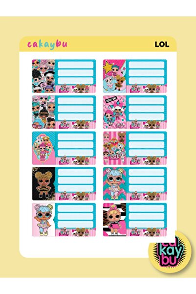 cakaybu Autocolant pentru etichete pentru caietul școlar