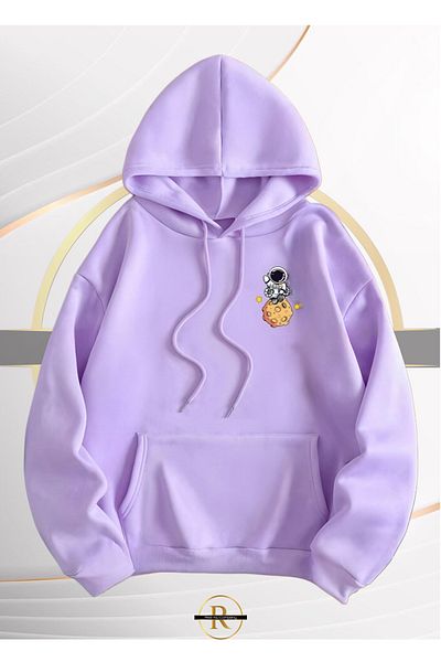 Risil-Nu Company Unisex New Season Trend - Φούτερ με 3 νήματα Galaxy Back Printed Oversize