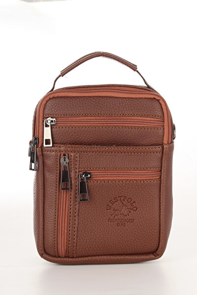 By Hakan West Polo 6049 - Shoulder and Hand Bag Tan Messenger Bag