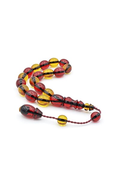 Murty99 Mărgele de rugăciune cu sistem de tăiere manuală galben roșu