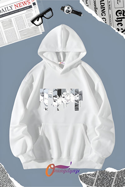 oneagılyazı سويت شيرت بغطاء للرأس مطبوع عليه رسوم متحركة