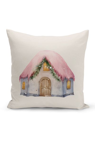 Bertille Home New Year Series Double Sided Digital Printed Throw Pillow Case (Christmas Christmas Cushion Cover)