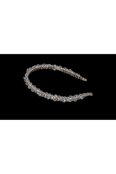 Handmade Coroană transparentă de cristal - Coroană de mireasă - Coroană de zi...