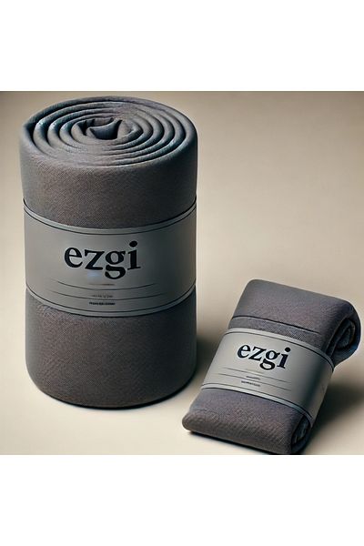 Ezgi Anthracite Ranforce Single Elastic Sheet and Pillow Case - 100x200