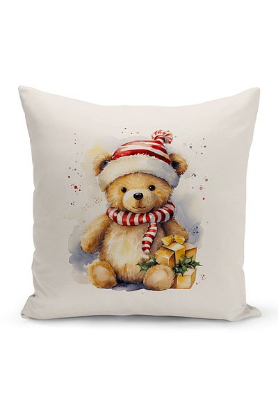 Bertille Home New Year Series Double Sided Digital Printed Throw Pillow Case (Christmas Christmas Cushion Cover)