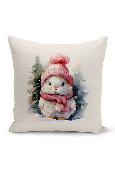 Bertille Home New Year Series Double Sided Digital Printed Throw Pillow Case (Christmas Christmas Cushion Cover)