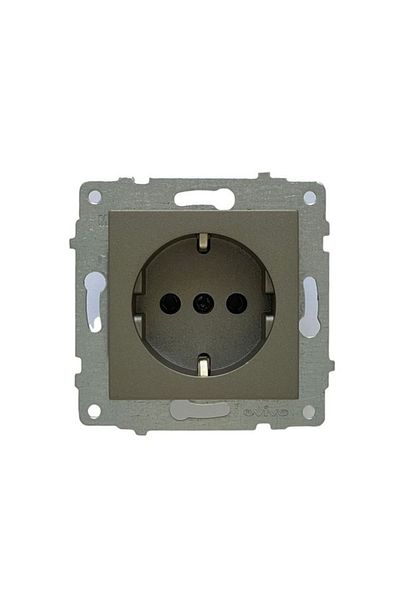 Gözde aydınlatma Ovivo Grano Anthracite Grounded Socket Frameless