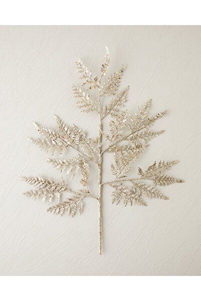 English Home Leaf Spray Tek Dal Yapay Çiçek Gold