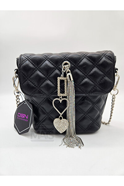 DSN Taşlı Kalpli Püsküllü  El Ve Omuz Çantası