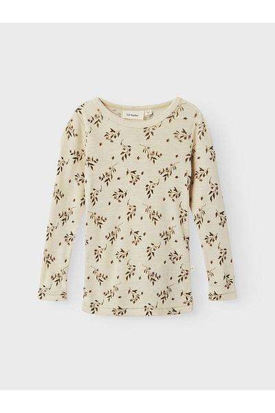 Lil' Atelier Mini Oberteil mit langen Ärmeln Slim Fit