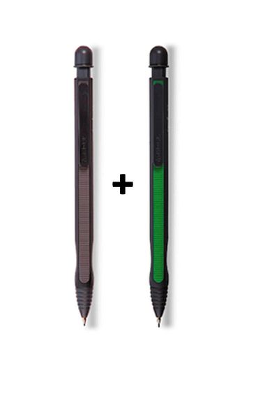 Adel 0.7mm Versatil Tip Pen Set of 2 - Black & Green
