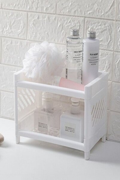 Bayev Σετ 2 - Vesken με 3 θήκες, ράφι 2 επιπέδων Venice, ράφι μπάνιου και θήκη για πετσέτες για σαμπουάν